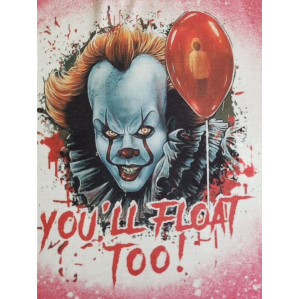 Pennywise IT Scary Clown Softstyle T-Shirt 2XL Horror Show Fans